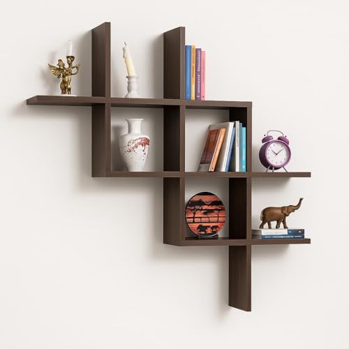 FireBees Wooden Wall Shelf – Modern Floating Shelf for Living Room, Bedroom, Kitchen & Hallway | Decorative Wall Rack, Display Shelf & Book Shelf Wall Mounted