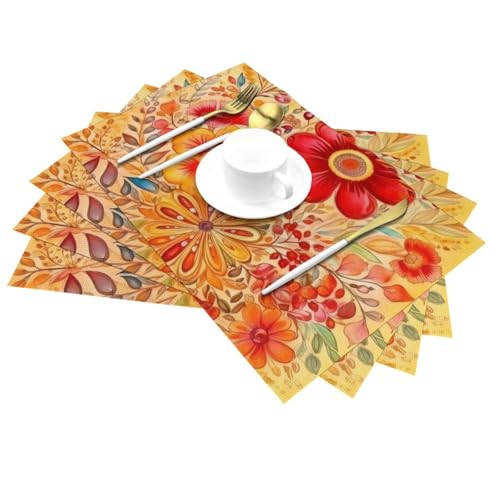 Sets de table résistants à la chaleur lavables lot de 6 - 4