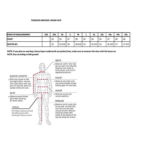 Milwaukee Leather Classic Style Denim Vest - (Just Like Dads) for Kids3