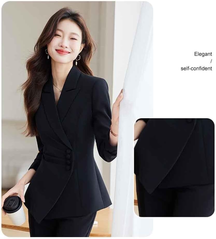 Women's Wedding Suit 2-Piece Peak Lapel Tuxedos Jacket Pants Christmas Office