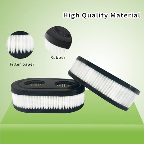 2 Stück Luftfilter Rasenmäher für Briggs Stratton luftfilter, 798452 334404 Ersatz-Luftfilter kompatibel mit Serienmotor 550E 500EX 550EX 625 575EX 4247 5432 5432k