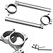 Mallofusa Motorcycle Clip On Handlebars Fork Tube Replacement Compatible for SUZUKI GSXR 600/750 K6 2006 2007 2008 2009 2010 Silver 1 Pair
