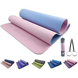 PERPETUAL® Esterilla de Yoga y Pilates de 6mm TPE - Mat Antideslizante - Con Correa y Bolsa de Transporte - Colchoneta Gruesa y Plegable - Hombre/Mujer - Gimnasia, Fitness y Ejercicios en Casa 4 PERPETUAL® Esterilla de Yoga y Pilates de 6mm TPE - Mat Antideslizante - Con Correa y Bolsa de Transporte - Colchoneta Gruesa y Plegable - Hombre/Mujer - Gimnasia, Fitness y Ejercicios Casa