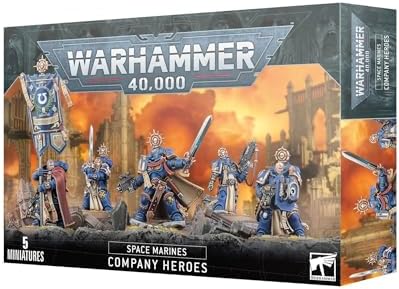 Games Workshop - Warhammer 40,000 - Space Marines: Company Heroes (2023 Edition), Blue - 1