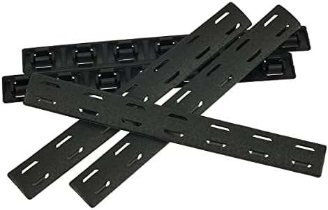 Compatible with M-LOK Single Slot Panel Polymer Nylon Heat Resistant 5 Pack(Black) (A)