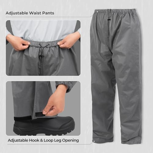 KastKing AquaLite Waterproof Rain Suit for Men and Women, Loose Fit, Lightweight, Durable Rain Gear