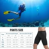 lvifloae 3 mm neoprenowe spodenki nerwowe szorty męskie pnie pływackie spodnie nurkowe wodne sporcie bielizny stroju kąpielowe dno mokrzy garnitury mokre garnitury (XL)