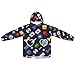 XMNYGJ Cartoon Games Pattern Wearable Blanket Hoodie for Kids Oversized Print Sweatshirt Blanket With Pocket Hooded Warm Teen Wearable Blankets, One Size Fits All, Gifts for Kids, Boys, Girls