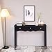Giantex Console Table for Entryway with Storage 3-Drawers Hall Table Desk for Living Room, Bedroom,Entryway Multifunctional Usage Accent Side Sofa Table (Black)