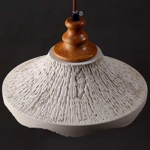Éclairage de suspension décoratif en béton rustique réglable - 7