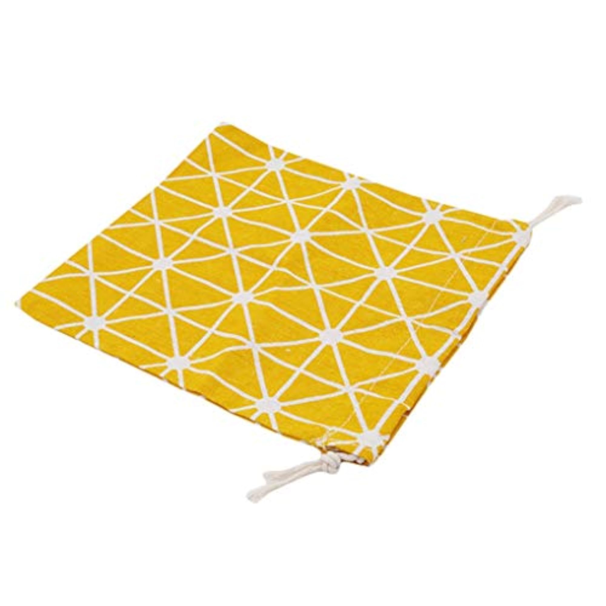 3Pcs Retro Geometric Printing Drawstring Gift Storage Bags