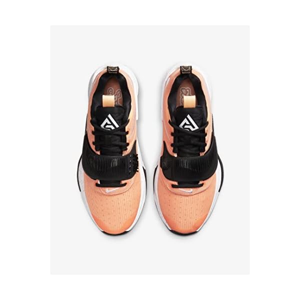 Nike Zoom Freak 3 Mens Basketball Shoes Orange Chalk/White-Black Size 9 - Image 4
