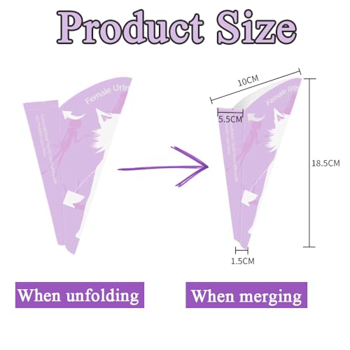 Lxtness Urinella für Frauen im Stehen, 10 Stk Tragbare Urinal für Damen, Pipi Trichter, Pinkelhilfe für Frauenurinal Unterwegs Reisen Auto Wandern Outdoor Aktivitäten Camping Zubehör