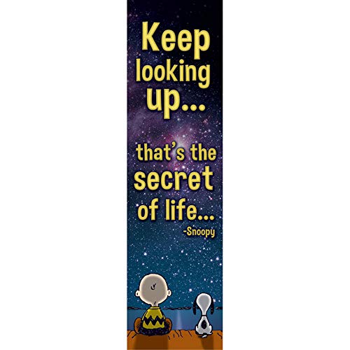 Eureka Peanuts Vertical Classroom Banner, Keep Looking Up, Measures 45 x 12