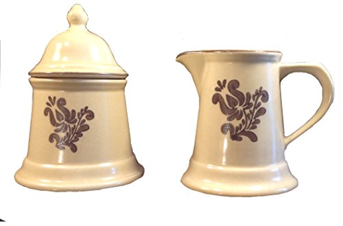 Pfaltzgraff Village Pattern Creamer And Sugar Set #TOP8