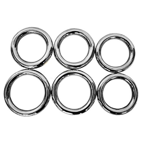 Zooboo Wing Chun Stainless Ring Yewen Sau Sticky Hand Strength Training Stainless Steel Rattan Ring Wing Tsun Siu Lum Ring Kung Fu (Diameter 7.5Cm) #TOP6