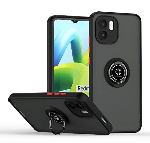 Jiajihua Compatible with Redmi A1 4G Bracket Phone Case,Compatible with Redmi A1 4G [Car Mount Magnetic Stand] [PC+TPU] Anti-Drop BR