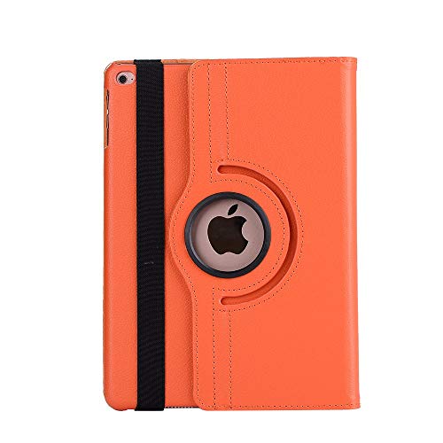 PT iPad case 10.2 inch for New iPad 8th Gen (2020) / 7th Generation (2019).360 Degree Rotating PU Leather Smart Stand Cover for Ipad 10.2 case, Orange