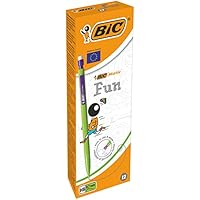 BIC Matic Fun - Caja de 12 portaminas con mina HB de 0.7 mm,