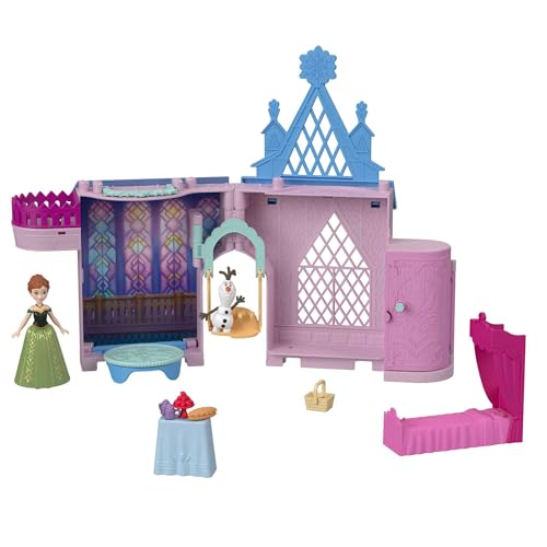 Mattel Disney Frozen Toys, Storytime Stackers Anna's Arendelle Castle, Stackable Doll House with Small Doll, Olaf & 7 Pieces, Inspired by The Movies by Mattel - Image 5