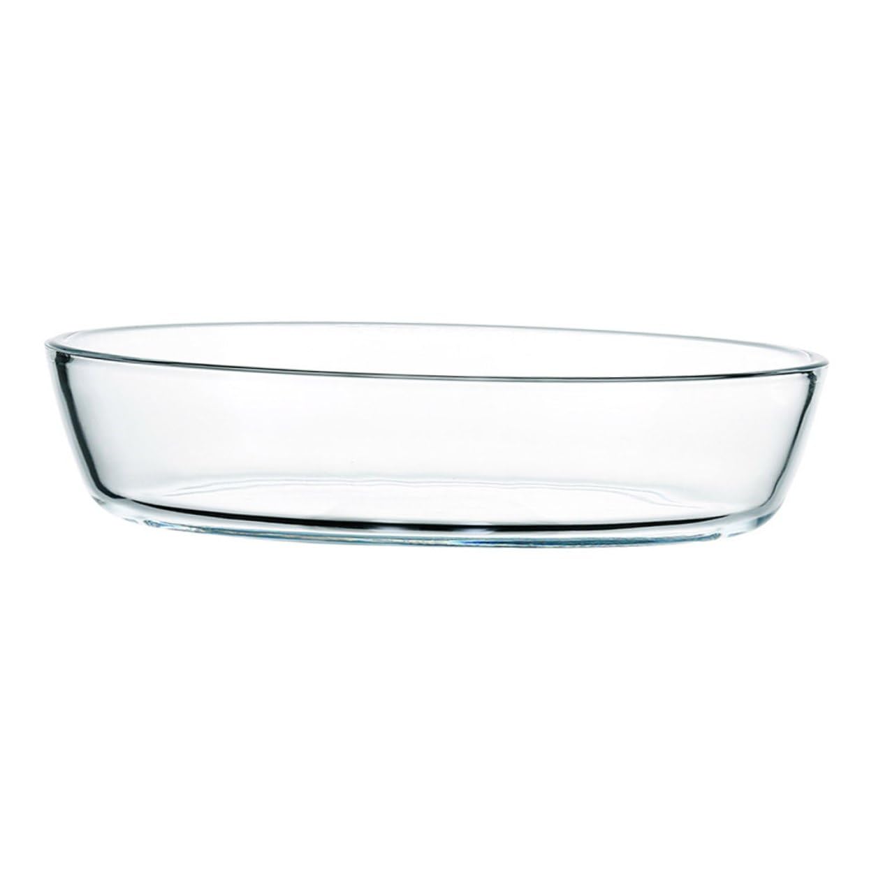 MAGICLULU Ovale Hitzebeständige Glasschale 1600 Ml Mikrowellengeeignet Ofenfest Weiß als Hausgemachter Obstteller und Serviergeschirr für Küche