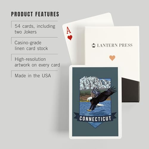 Baraja de Poker Connecticut Eagle Fishing 52 cartas miniatura 3