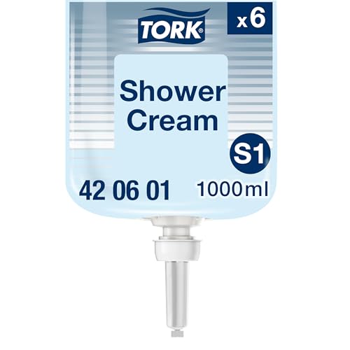 Tork Shower Cream Liquid S1, Unisex Fragrance, 6 x 1000ml, 420601