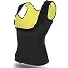 JforU Women Hot Sweat Body Shaper Slimming Waist Trainer Neoprene Shirt Vest Weight Loss Shapewear No Zipper Black