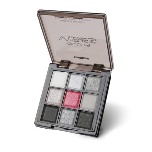 Image of Smokey Grey Eyeshadow Palette, 9 Colour Glitter Pink Silver Black White Grey Eyeshadow, Highly Pigmented Shimmer Eyeshadow Pallets, Long Lasting Waterproof Eye Shadow Pallets for Women