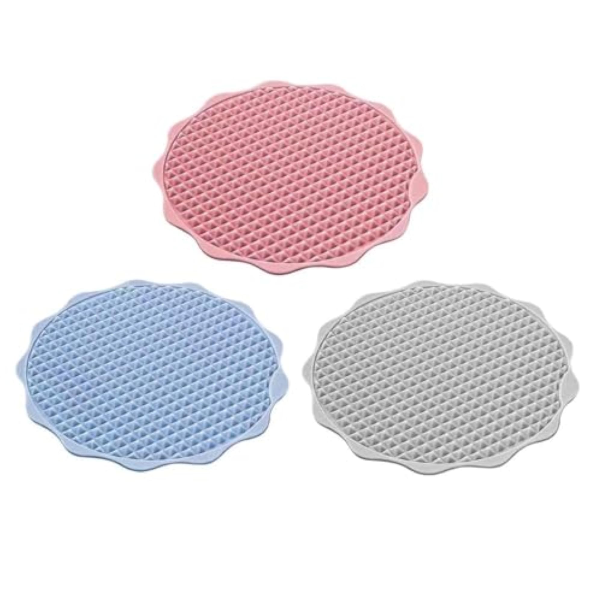 Round Textured Bath Mat for Bathroom Floor