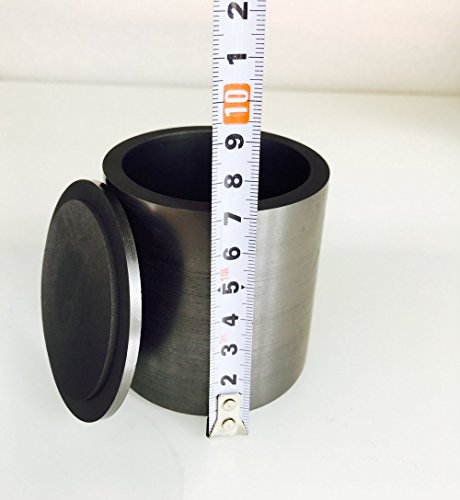 OTOOLWORLD Smelting Lab Graphite Crucible with Cover Lab Supply 70MM X 70MM