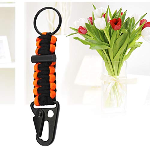 VORCOOL 6 peças/conjunto multifuncional, chaveiros de paraquedista para iniciantes com mosquetão fer