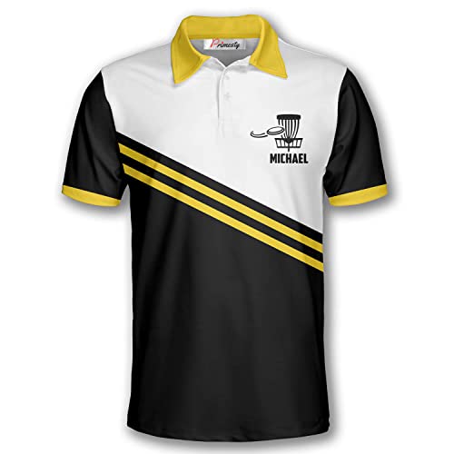 Primesty Personalized Disc Golf Polo Shirts For Men, Custom Name Disc Golf Shirts For Team, Disc Golf Jerseys Size S-5Xl #TOP1