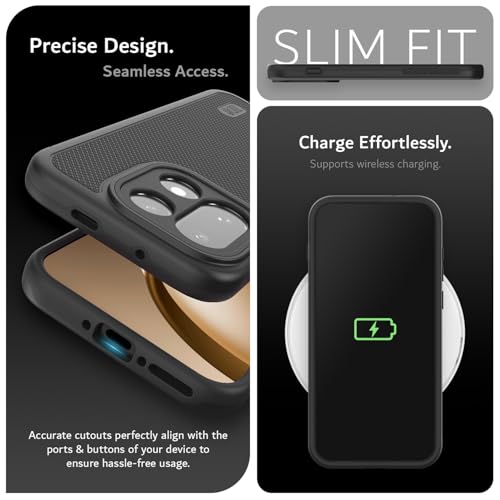Image of TUDIA MergeGrip [Military Grade] for OnePlus 15 5G Back Cover (2025) - [Drop Tested] Dual Layer Shockproof Slim Rugged Heavy Duty Tough Protective Phone Case (Black)