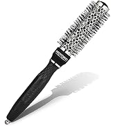 Moyoko Silver Arch Round Brush for Blow Out (25mm) Professional Metal Small Round Hair Brush for ...