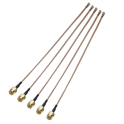 Ahoaepy Kabel RG178 U.FL do SMA Pigtail, UFL MHF1 do SMA, męski kabel koncentryczny anteny, 30 cm, niska strata, SM A męski na IPX-1, przedłużacz do radia Wi-Fi, anteny, mini PCI