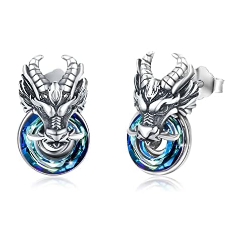 Dragon Crystal Stud Earrings for All Cover