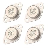 eMagTech 4er-Pack npn Leistungsschalttransistoren 2N3772 60v 20a to‑3 für Verstärker Motorantriebe und Leistungssteuerung