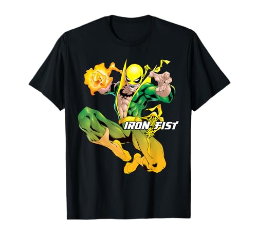 Bild: Marvel Iron Fist Action Kanji T-Shirt f�r 21,99 EUR (-16%) statt 25,00 EUR bei amazon.de