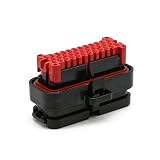 E-Car Connection Universal Waterproof 35 Pin AMP Automotive ECU Connector 776164-1 776286-1 776273-1 770680-1 Plug & Socket Housing with Terminals (Black, 1)