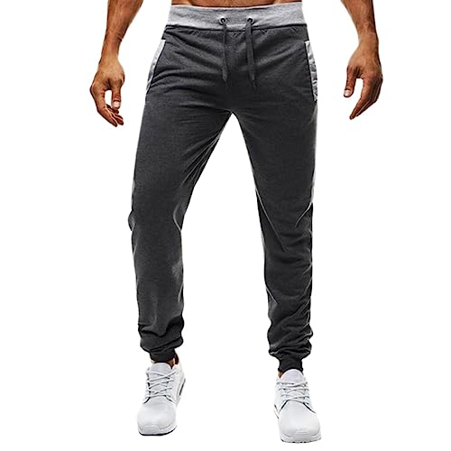 Thatrich Joggers for Men Straight Leg Stretch Pants Slim Fit Workout Sweatpants Outdoor Trouser Sports Active Running Outfits