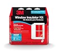 3M Indoor Window Insulation, Insulator Kit for 3 Windows 3ft x 5ft, Keeps Cold Air Out and Warm Air In, Includes Heat Shrink Window Film and Scotch Window Film Mounting Tape (2130W-6)