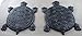 Set of 2 Iron Verdigris Garden Turtle Stepping Stone