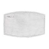 Safe-Mate (10 Pack) PM 2.5 Carbon Filter Replacement Inserts for Adult Cloth Masks (S/M) (L/XL) - 5 Layer Filters