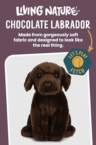 Living Nature Soft Toy - Stofftier Labrador, braun (20cm), Unbekannt