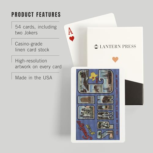 Baraja de poker escena Big Spring Texas 52 cartas miniatura 3