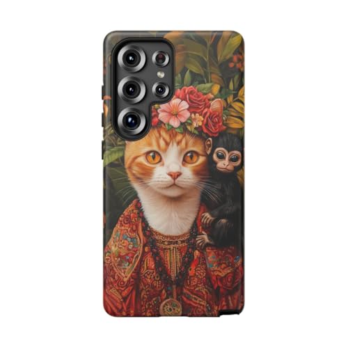 Coque chat roux Samsung S25 Ultra cadeau idéal pour amoureux de chats