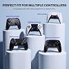 NEWDERY Thumb Grips for PS4/PS5 Controller, 3 Height Options (Low/Mid/High) for Precision & Control, Anti-Slip Silicone Joystick Caps for PlayStation 5/4 Controller, Switch 2 Pro Controller, 12-Pack