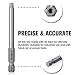 REXBETI 12 Piece Torx Head Screwdriver Bit Set, 1/4 Inch Hex Shank S2 Steel Magnetic 3 Inch Long Drill Bits, T5-T40 (Torx Head)