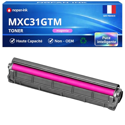 Toner Sharp MX31GTMA magenta MX-C31GTM consommable laser pour grand volume